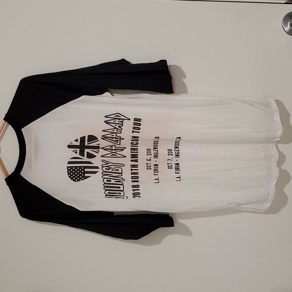 DEF LEPPARD Journey concert tee Tour 2018 L.A. Forum Lrg. NWOT band merchandise - Picture 3 of 4